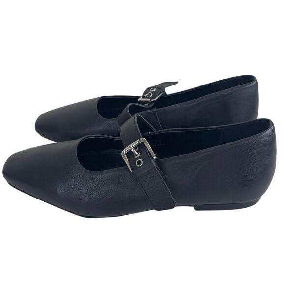 NWOT Topshop Black Mary Jane Flats Size 9 - Picture 6 of 9